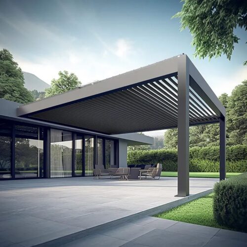 Aluminum Alloy Profile Metal Transom Upright Raw Materials Aluminum Pergola
