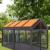 Automatic Retractable Acrylic Fabric Roof Canopy