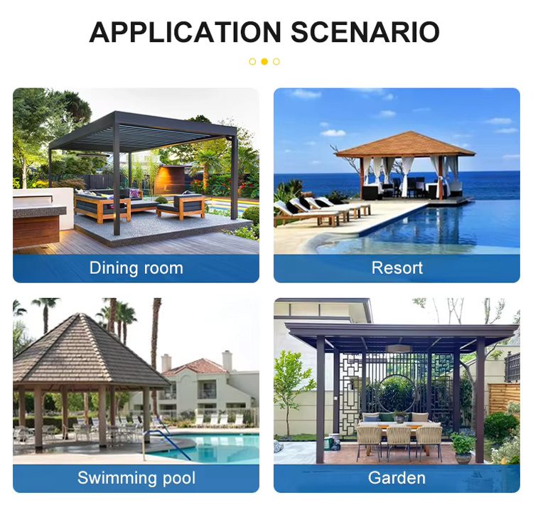 Automatic Smart Roof Electric Gazebo Bioclimatic Pergola