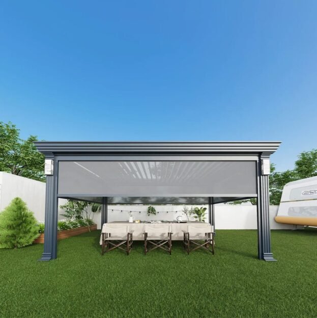 Best Automatic Smart Roof Electric Gazebo Bioclimatic Pergola