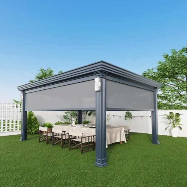 Best Automatic Smart Roof Electric Gazebo Bioclimatic Pergola