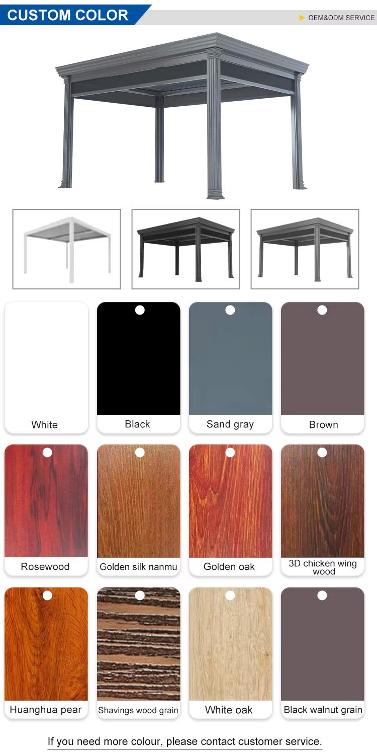Automatic Smart Roof Electric Gazebo Bioclimatic Pergola