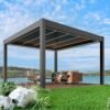 Automatic Smart Roof Outside Lourved Aluminum Pergola design