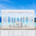 Bioclimatic Exterior Motorized Louvered Aluminium Pergola