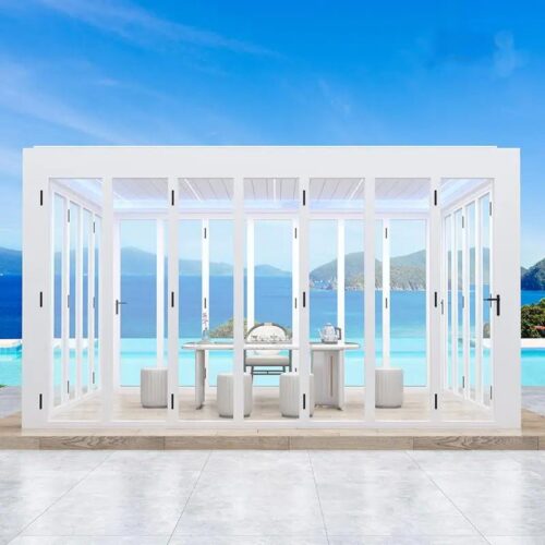 Bioclimatic Exterior Motorized Louvered Aluminium Pergola
