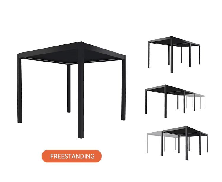 Bioclimatic Exterior Motorized Louvered Aluminium Pergola