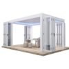 Bioclimatic Exterior Motorized Louvered Aluminium Pergola