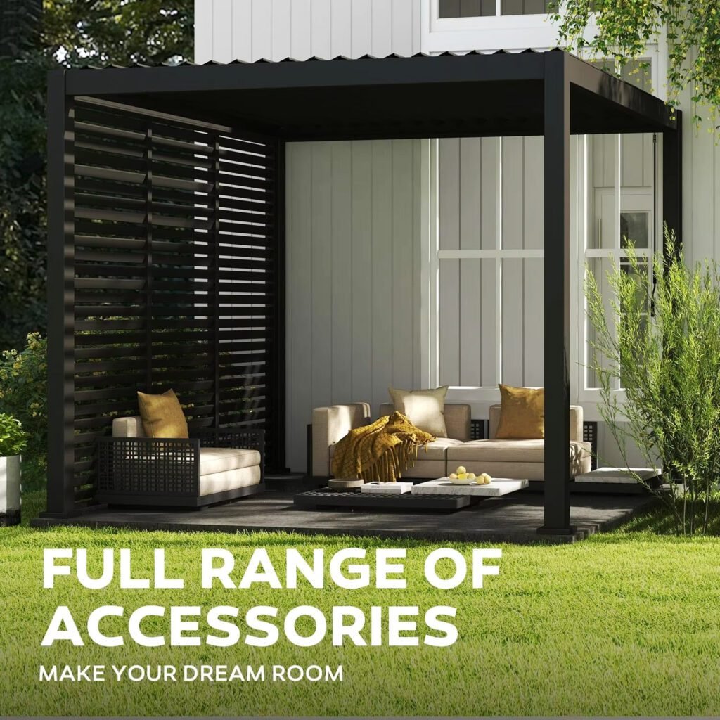 Electric Garden Bioclimatic Aluminum Pergola