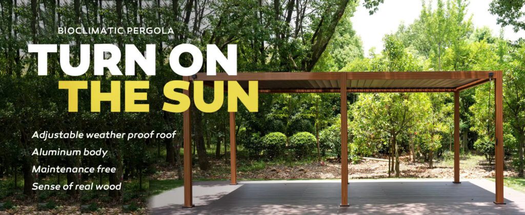 Electric Garden Bioclimatic Aluminum Pergola