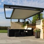 Exterior Ceiling Roof Blind Waterproof Fabric