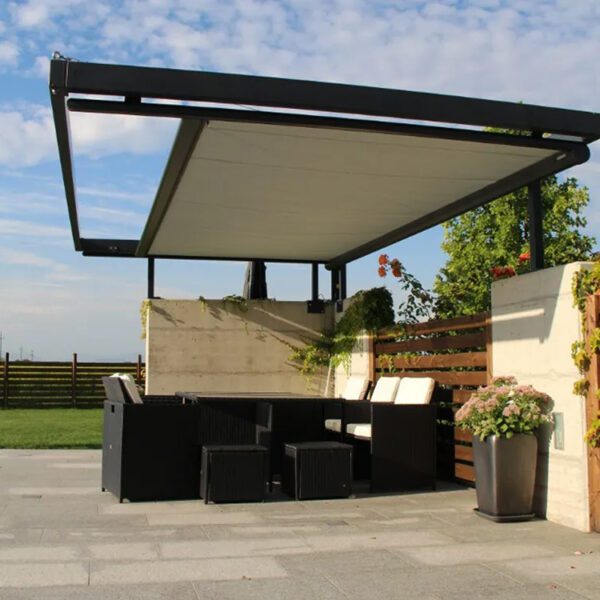 Exterior Ceiling Roof Blind Waterproof Fabric