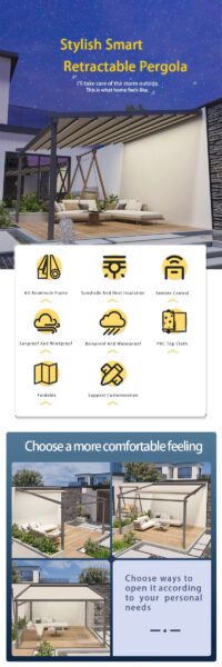 Folding Retractable Awning Roof