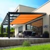 Motorized Fabric Retractable Skylight for Outdoor Canopy
