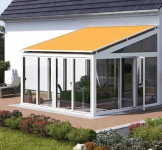 Motorized Opening PVC Polyester Retractable Roof for Villa