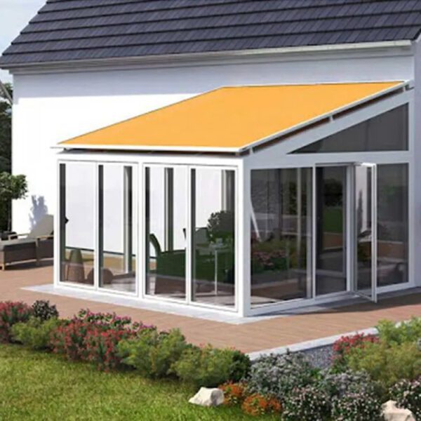 Motorized Opening PVC Polyester Retractable Roof for Villa