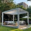 Remote Controlled with LED Lighting Louvered Pergola