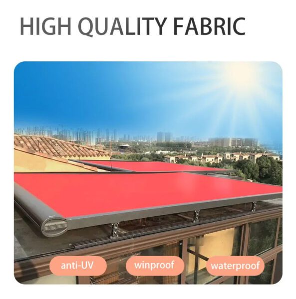 Retractable Awning Sun Shades Fabric Roof Blind