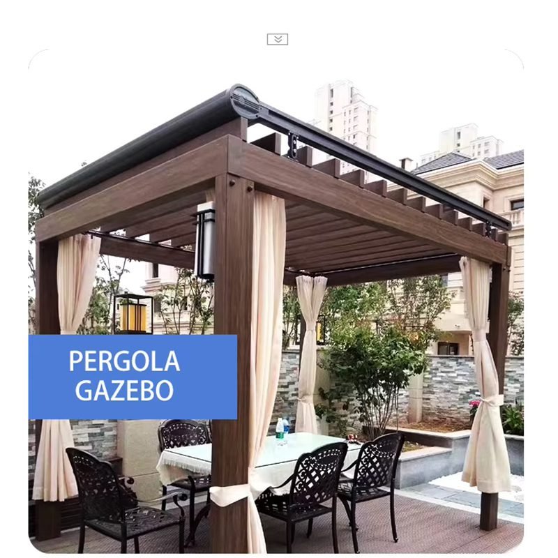 Sliding Fabric Pergola Roof Retractable Systems Glass Roof Cover