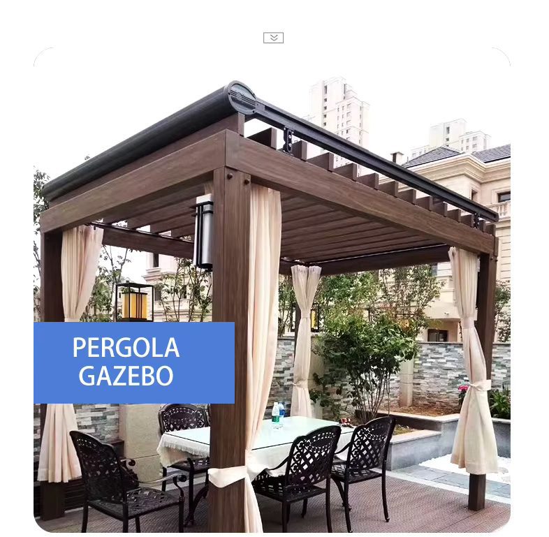 Sliding Fabric Pergola Roof Retractable Systems Glass Roof Cover