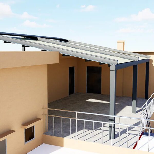WIFI Control Outdoor Retractable Roof Sunshade