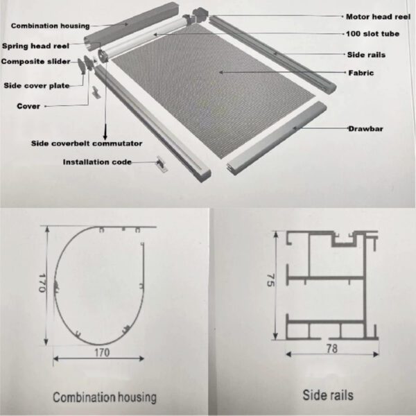WIFI Control Outdoor Retractable Roof Sunshade 9