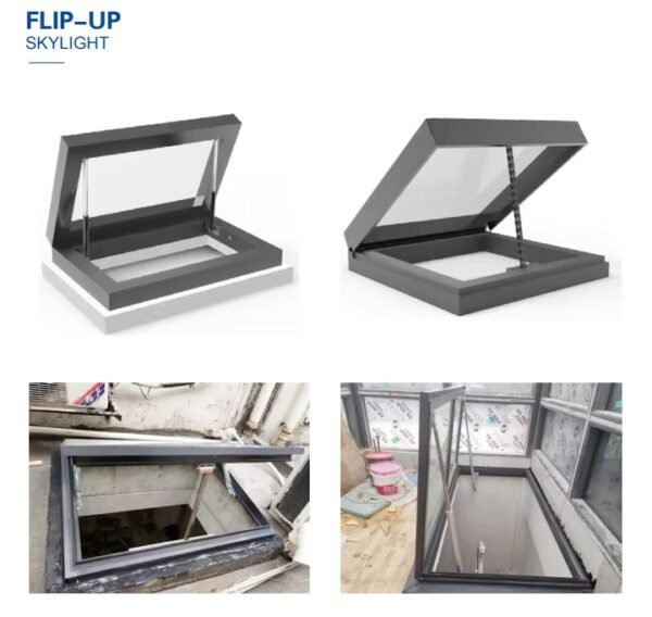 Automatic Motorized Swing Roof Skylights