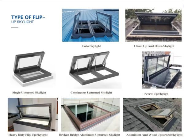 Automatic Motorized Swing Roof Skylights