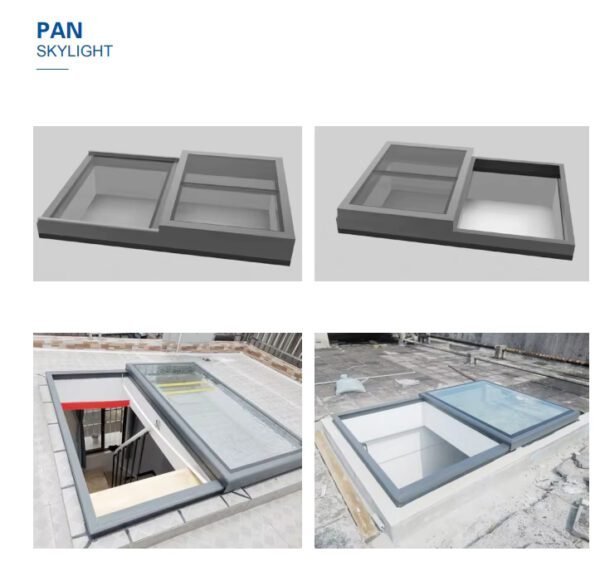 Automatic Motorized Swing Roof Skylights