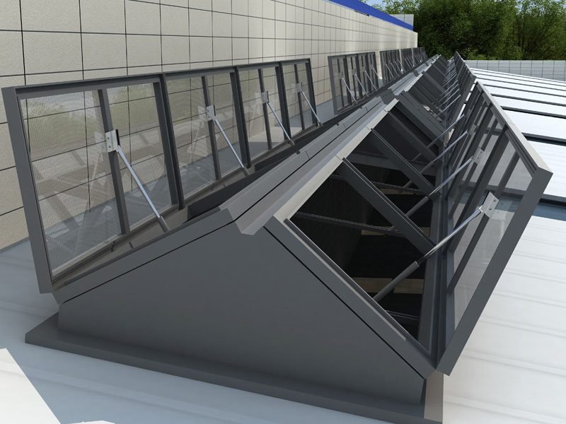 Automatic Motorized Swing Roof Skylights