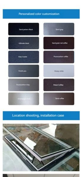 Automatic Motorized Swing Roof Skylights 8