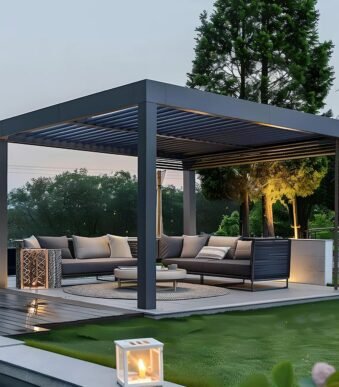Electric Pergola Adjustable Louvered Roof System