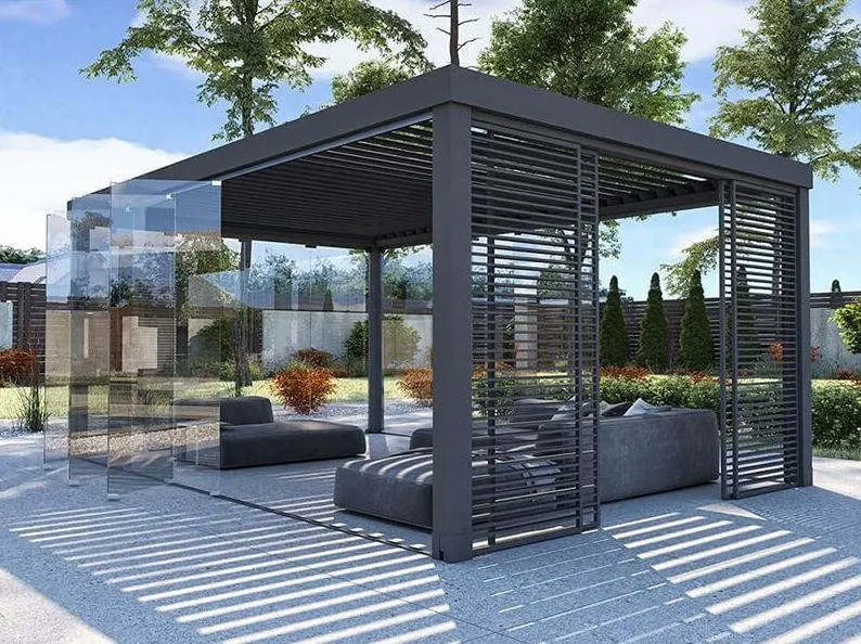 Electric Pergola Adjustable Louvered Roof System