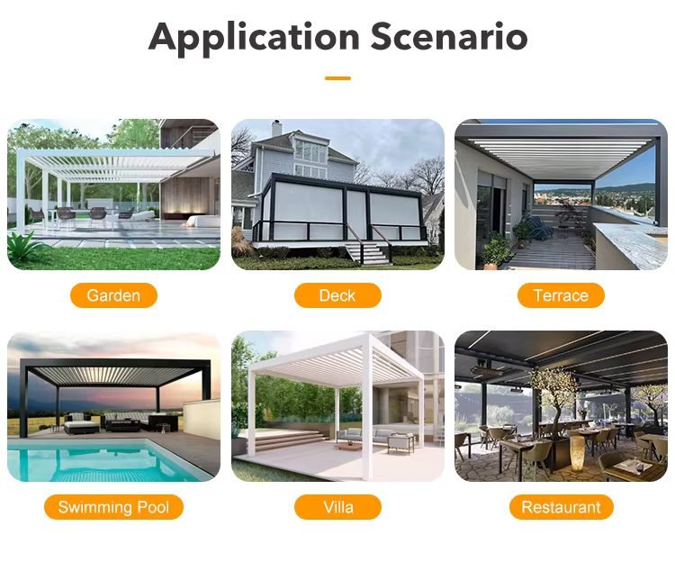 Premium Aluminum Louvered Pergola for Outdoor Garden