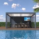Premium Aluminum Louvered Pergola for Outdoor Garden