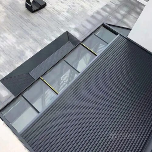 Automatic Alu Glass Roof Shutter Sunshade for House