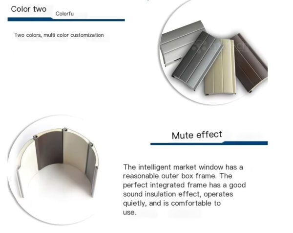 Horizontal Ceiling Aluminum Alloy Glass Roof Sunshade Roller Blinds