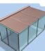 Horizontal Ceiling Aluminum Alloy Glass Roof Sunshade Roller Blinds