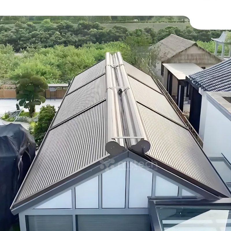 Horizontal Ceiling Aluminum Alloy Glass Roof Sunshade Roller Blinds