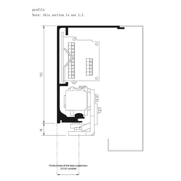 Automatic Sensor Sliding Door Opener Glass / Wooden Door Operator