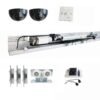 Frameless Automatic Sliding Glass Sensor Door With Motor System