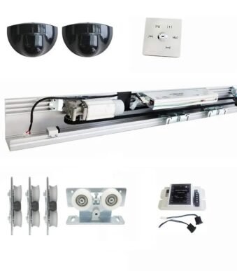 Frameless Automatic Sliding Glass Sensor Door With Motor System