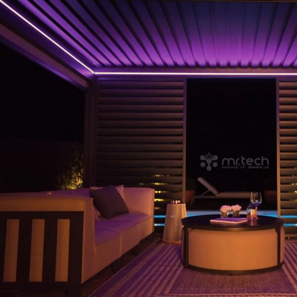 Motorized Alu Louver Pergola with Blinds For Outdoor Patio 3 X 4 Mtr