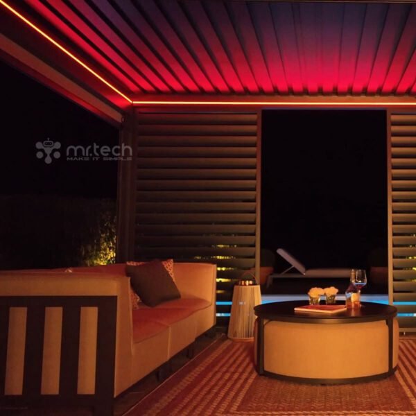 Motorized Alu Louver Pergola with Blinds For Outdoor Patio 3 X 4 Mtr
