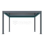 Motorized Alu Louver Pergola with Blinds For Outdoor Patio 3 X 4 Mtr