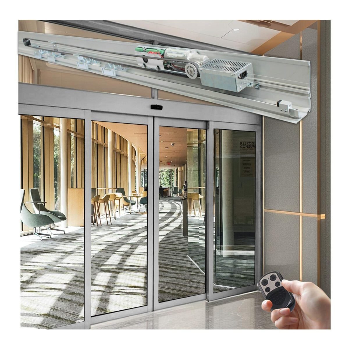 Sensor Glass Door Operators Automatic Sliding Door System