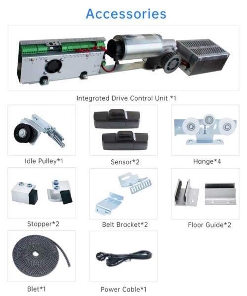 Sensor Glass Door Operators Automatic Sliding Door System