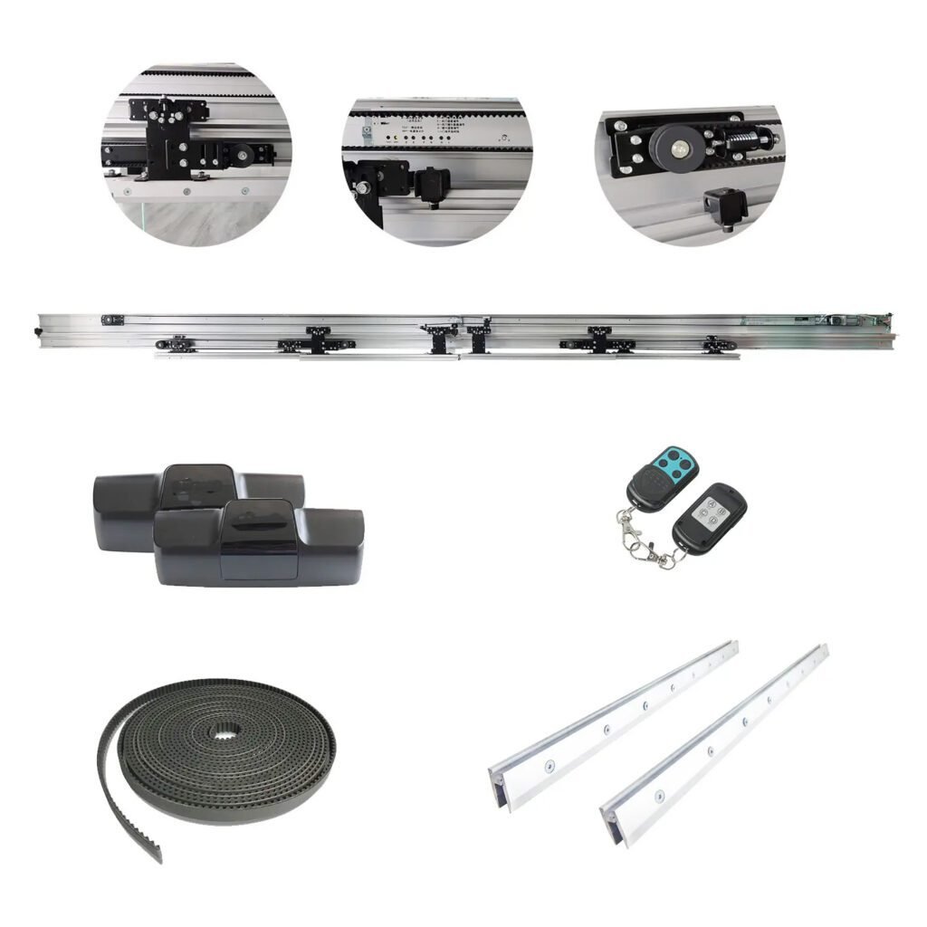 Telescopic Sliding Glass Door System With Electric Sensor