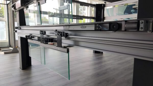 Telescopic Sliding Glass Door System With Electric Sensor