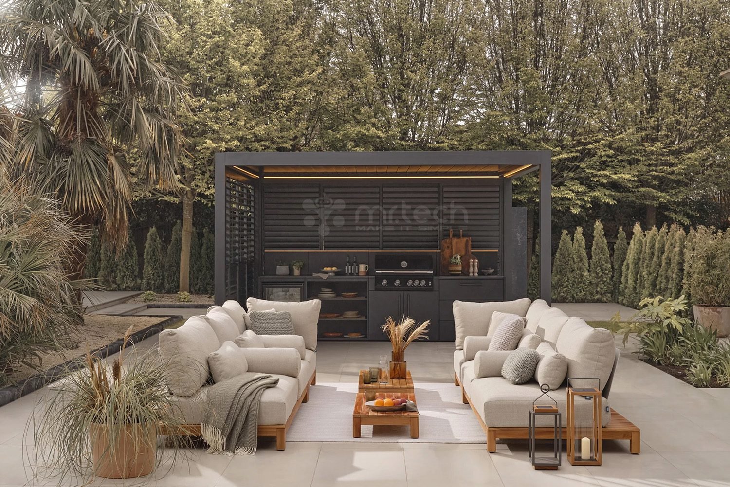 Aluminium Louvered Pergola roof system