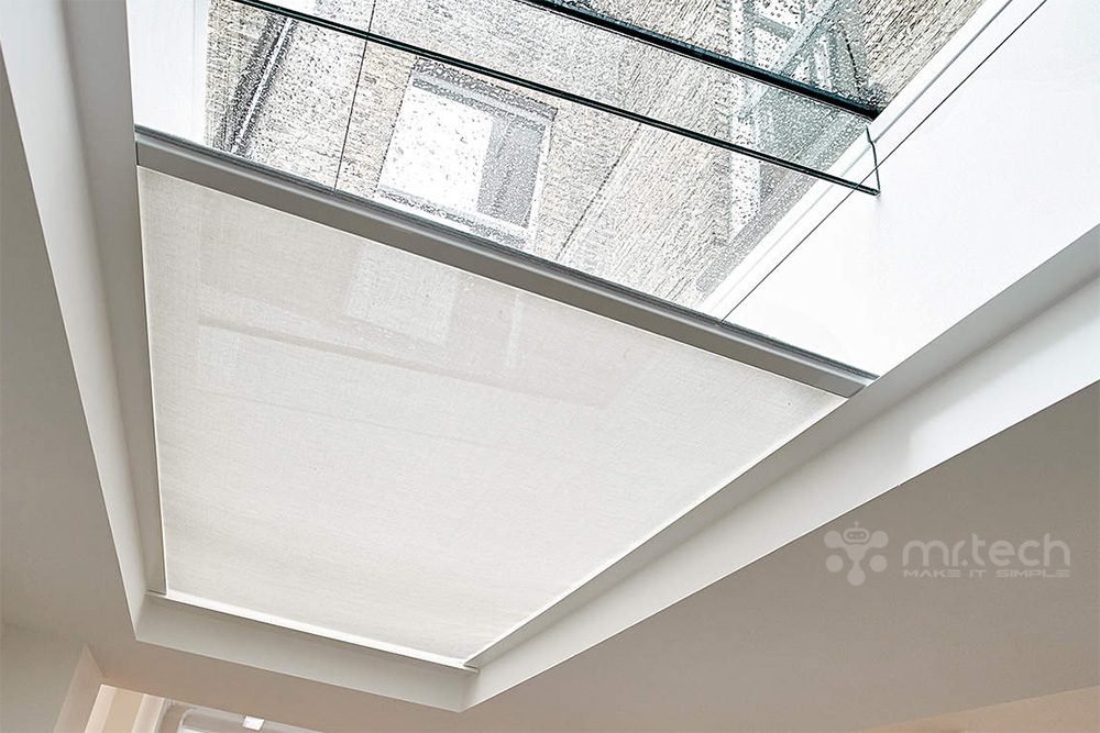 Motorized Auto Retractable Skylight Roof Blind for Outdoor 12